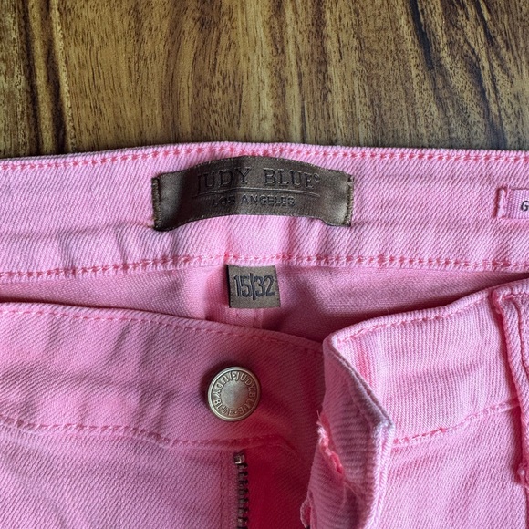 Judy Blue Tessa High Rise Cargo Straight leg pink jeans - Picture 3 of 8